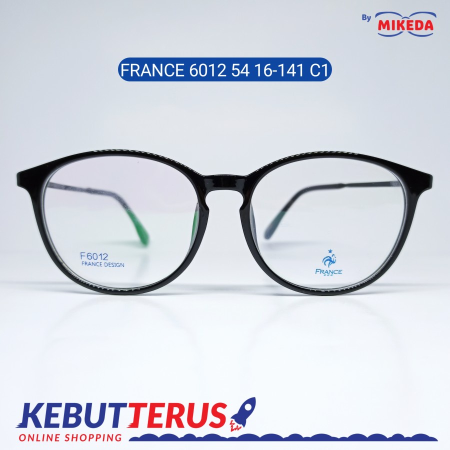Jual Mikeda-FRAME KACAMATA FRANCE F6012 C1 + LENSA(MINUS/CYLINDER ...