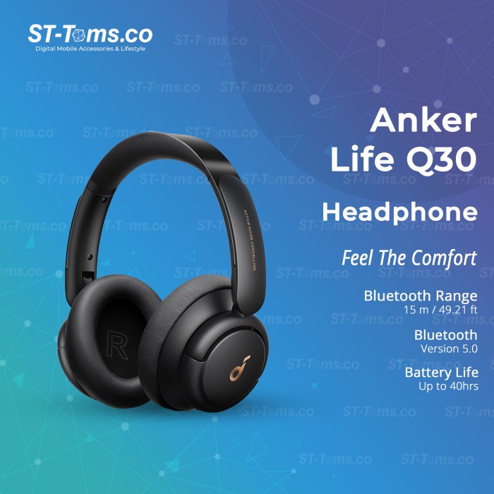 Jual Anker Soundcore Life Q30 Headphone Wireless Bluetooth | Shopee ...