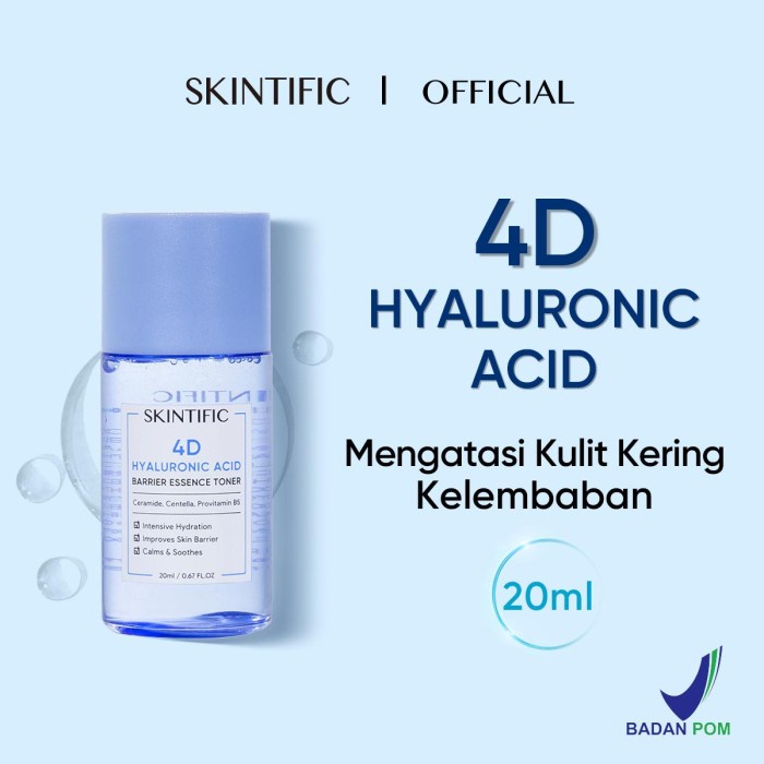 Jual SKINTIFIC 4D Hyaluronic Acid Barrier Essence Toner Hydration 20ml