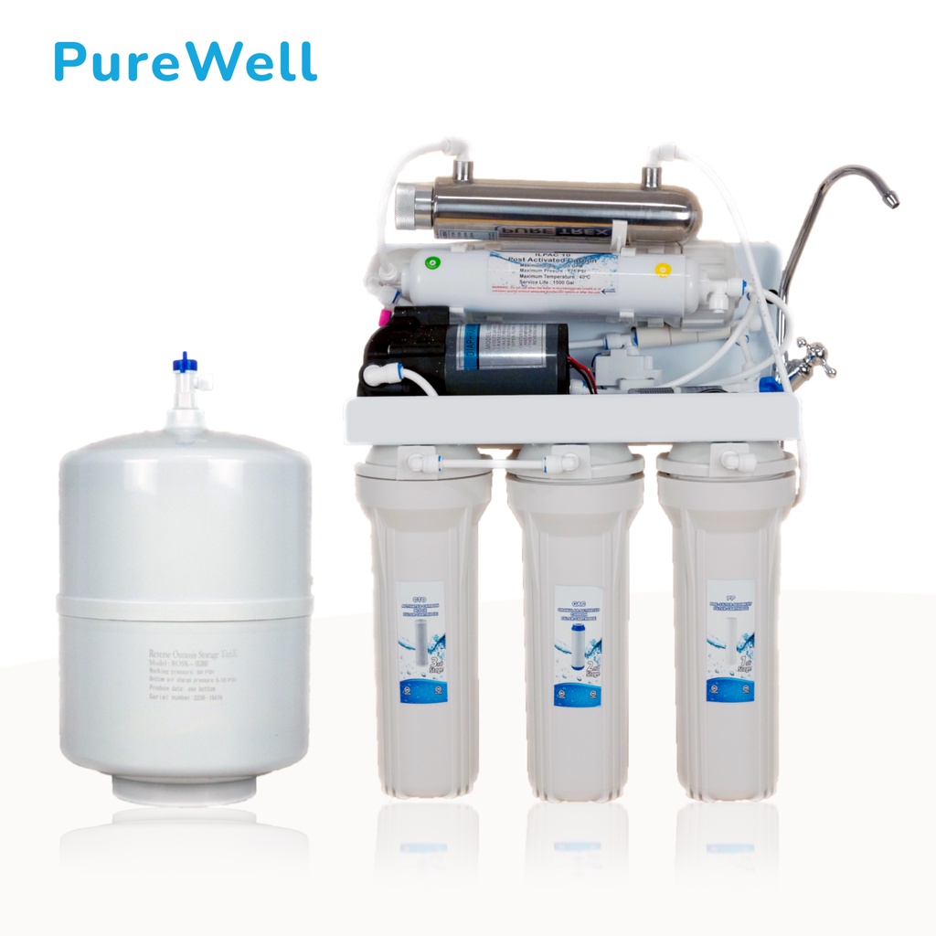 Jual PureWell | Mesin RO Reverse Osmosis | 100 GPD 5 Step + UV ...