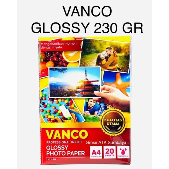 Jual Kertas Foto Glossy Glossy Photo Paper A4 Tebal 210 Gram Gr