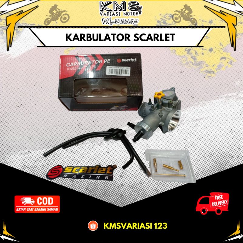 Jual karbulator racing karbu racing scarlet pe 28 lengkap | Shopee ...