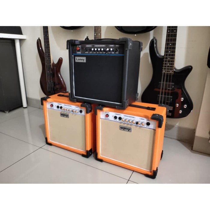 Jual amply gitar elektrik ukuran 8 inch merk orange/laney custom