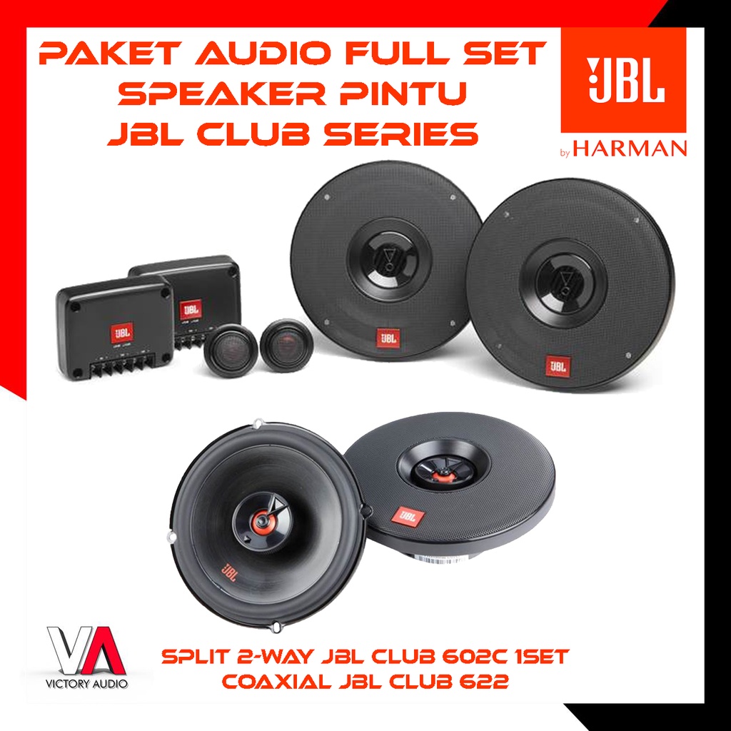 Jual Paket Audio Mobil Full Set Speaker Pintu JBL CLUB SERIES Speaker