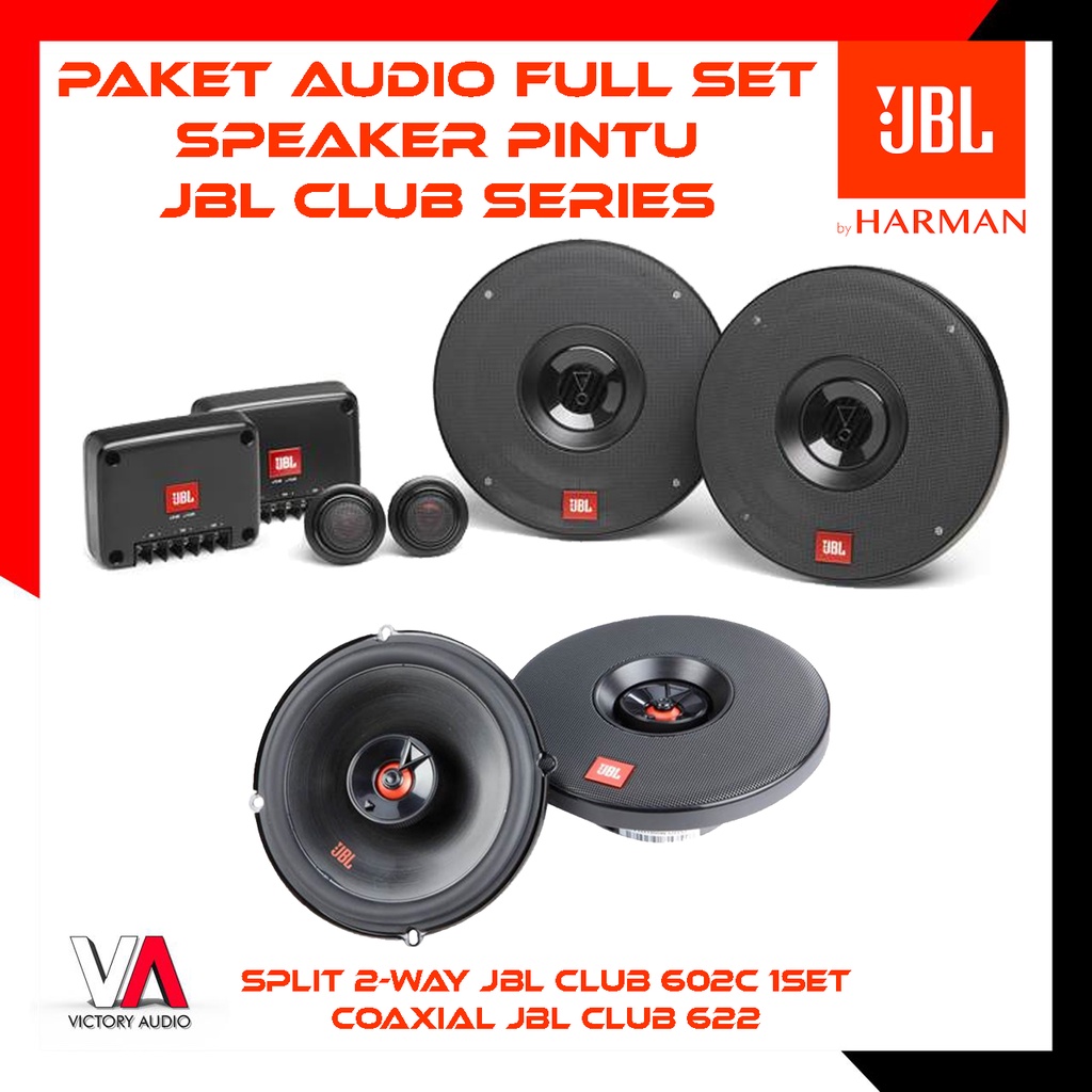 Jual Paket Audio Mobil Full Set Speaker Pintu Jbl Club Series Speaker