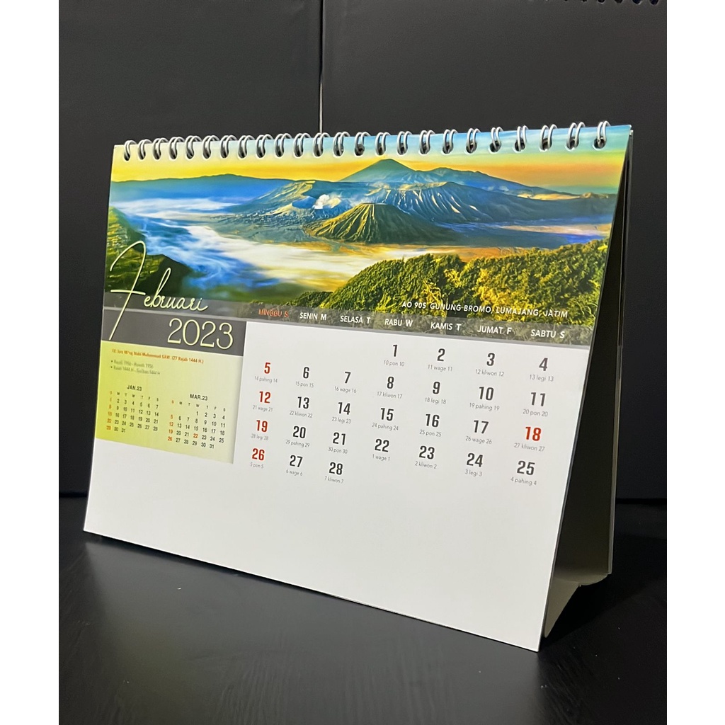 Jual Kalender Meja 2023 Panorama Alam Indonesia | Shopee Indonesia