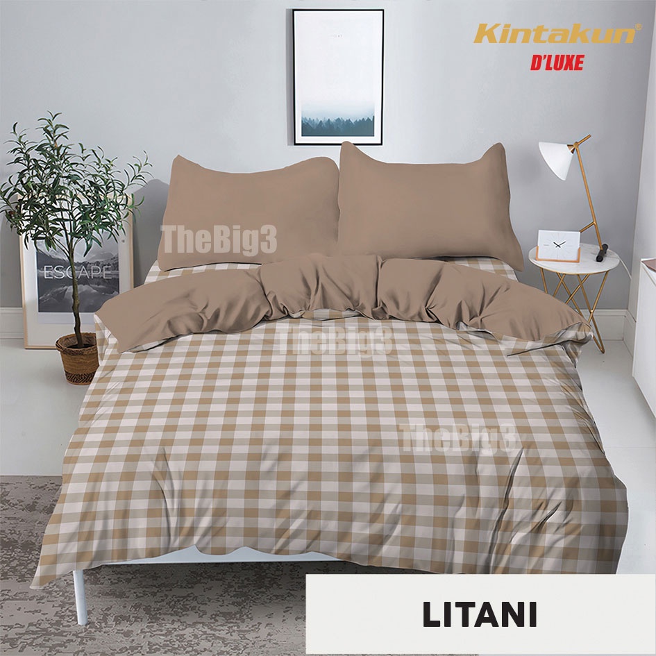 Jual KINTAKUN DLUXE Set Bedcover Sprei FITTED FLAT Tinggi 20 Cm 180x200 ...