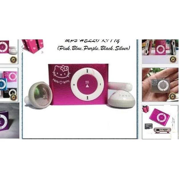 Jual Mp3 MINI HELLO KITTY ALL COLOUR READY PRICE 80RB | Shopee Indonesia