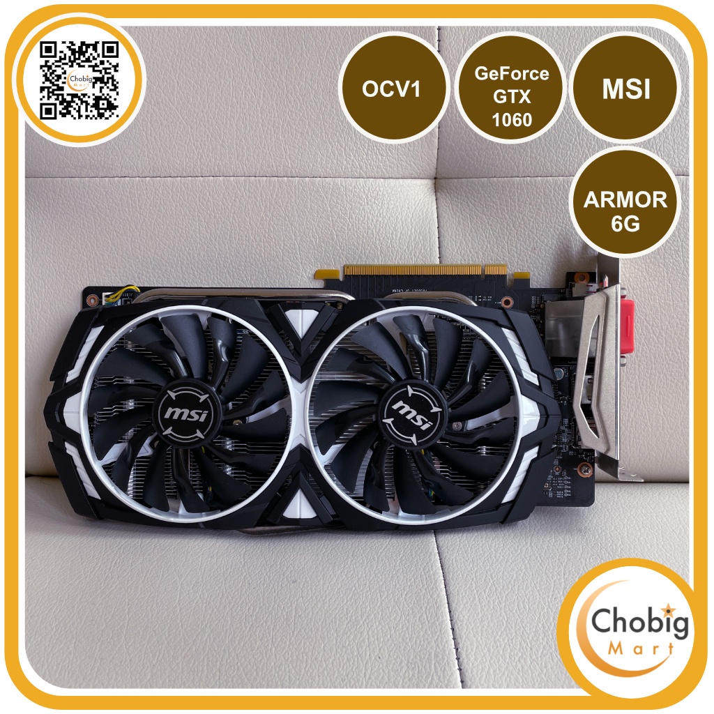 Jual CHOBIG MSI GeForce GTX 1060 Armor 6G OCV1 VGA Card Video | Shopee ...