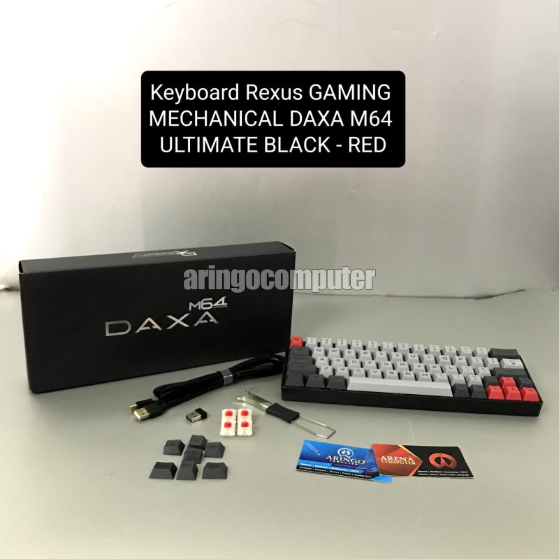Jual Keyboard Rexus GAMING MECHANICAL DAXA M64 ULTIMATE BLACK - RED ...