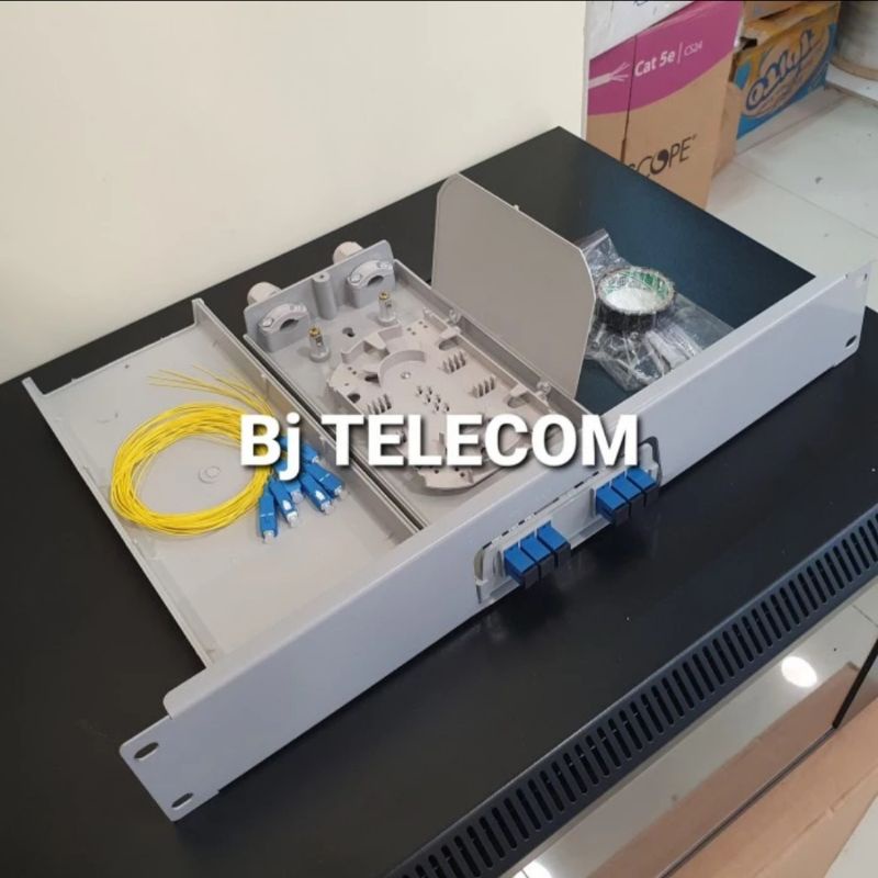 Jual odf rack 6 core SC fullset / Otb 6 core SC lengkap pigtail SC ...