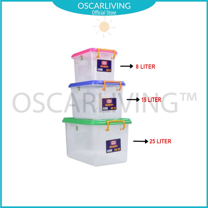Jual Storage Shinpo Container Set 3 Unit - Cb8 + Cb15 + Cb25 - Random ...