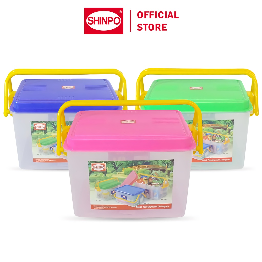 Jual SHINPO Box Penyimpanan Kontainer Plastik 6 L Kotak Serbaguna ...