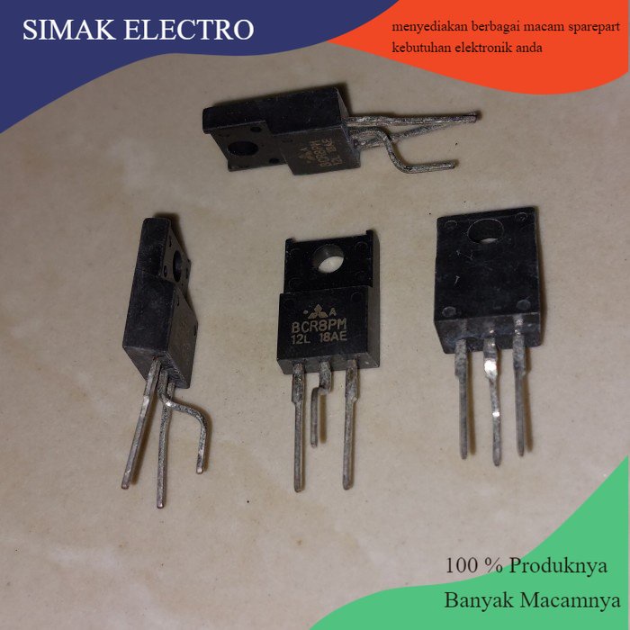 Jual BCR8PM BCR8PM-12L 12L BCR 8PM Thyristor 8A Mesin Cuci To-220f ...