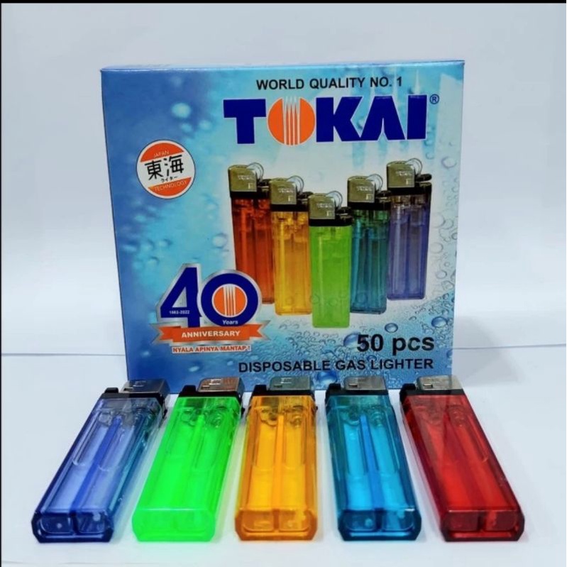 Jual 1 box korek api gas tokai original isi 50 pcs | Shopee Indonesia