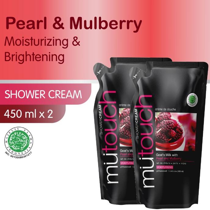 Jual Mutouch Shower Cream PEARL & MULBERRY 450ml - Twin pack (2pcs ...