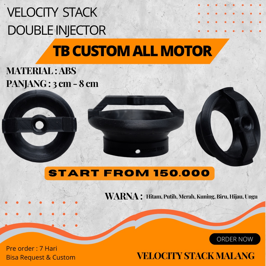 Jual Velocity Stack Duoble Injector Custom | Shopee Indonesia
