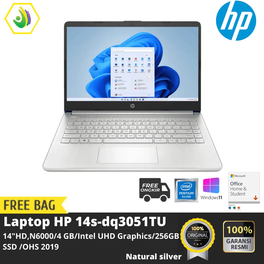 Jual Hp Laptop 14s Dq3051tu 14 Hdn60004 Gbintel Uhd Graphics256gb Ssd Shopee Indonesia 2744