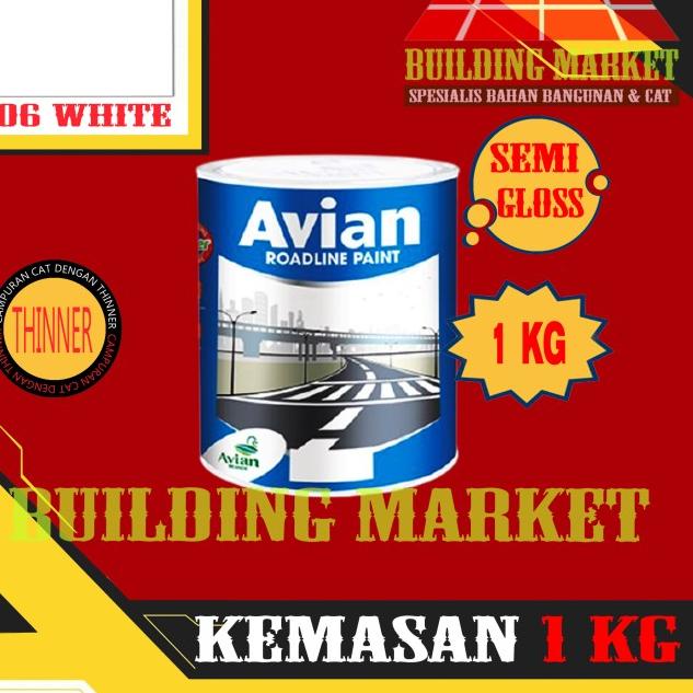 Jual Cat Marka Jalan Cat Jalan Roadline Paint Avian Solvent Based Kg Rt White Shopee