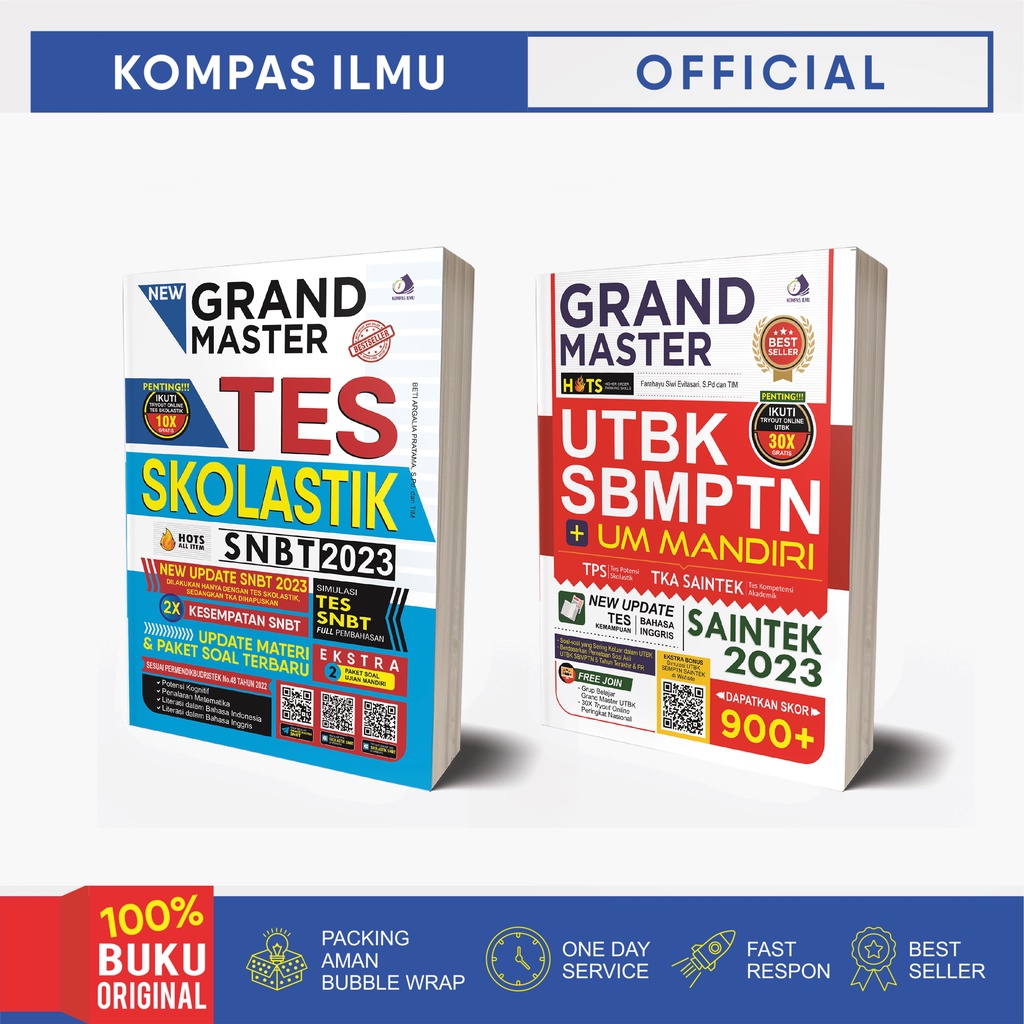 Jual Kompas Ilmu Buku Grand Master Tes Skolastik SNBT Sbmptn Saintek ...