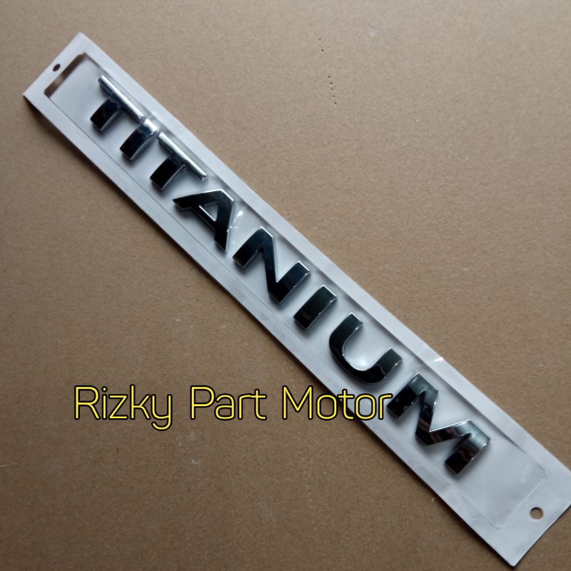 Jual Emblem / Logo TITANIUM Ford Ecosport Shopee Indonesia