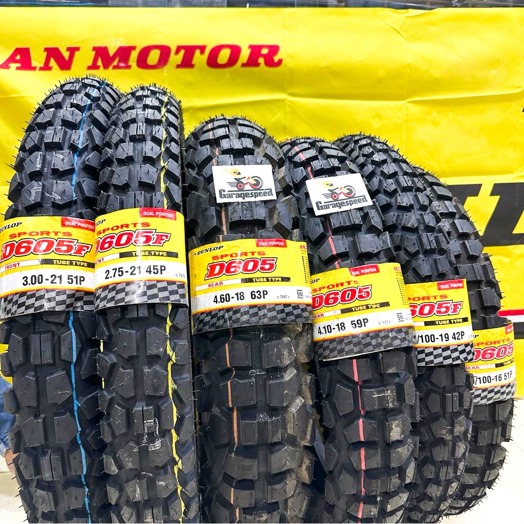 Dunlop D 605 D605 275-21 Ban Motor Trail Cross Adventure Rally - パーツ