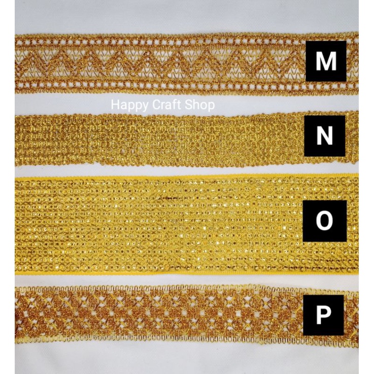 Jual Renda Emas / Renda Gold / Renda India | Shopee Indonesia