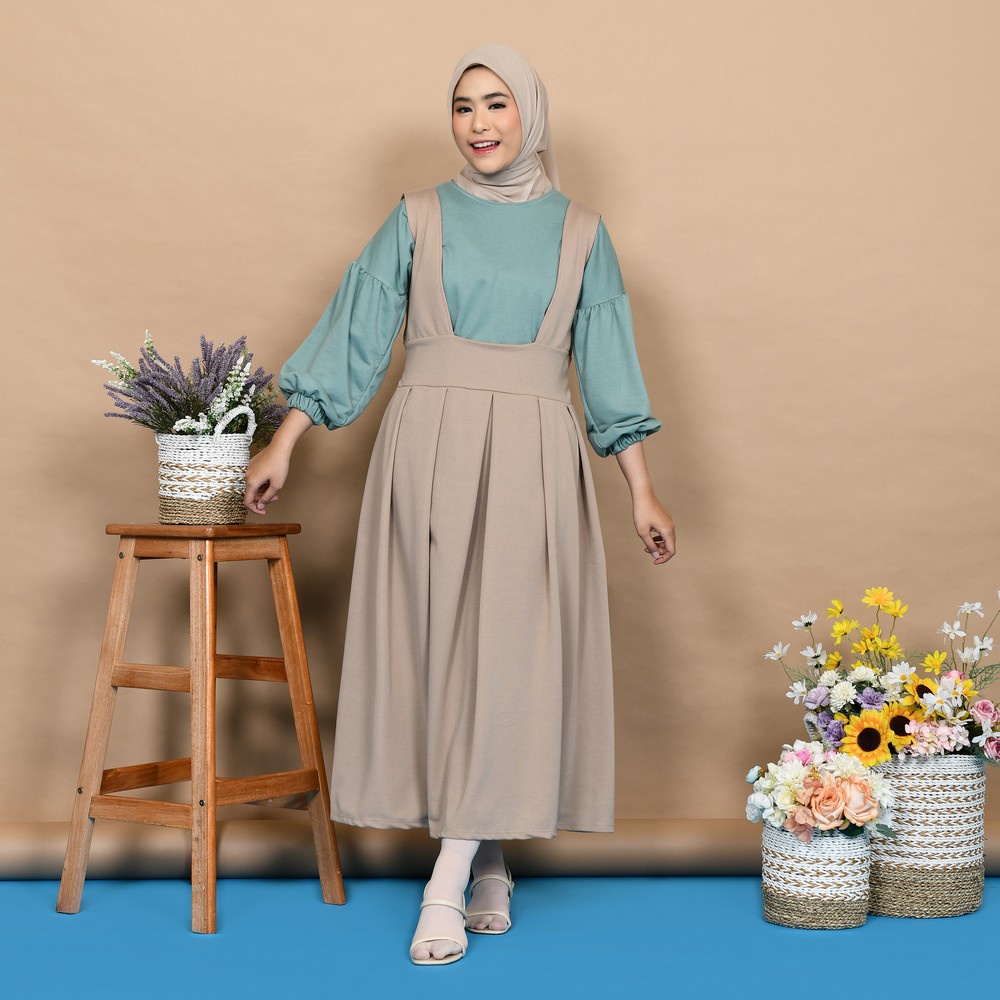 Jual Mybamus Saba Overall Dress – Overall Rok Kekinian – Dress Wanita ...