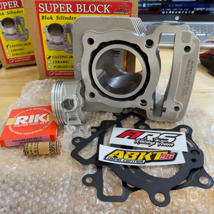Jual BLOK PISTON BRT CASTING DOUBLE COOLER MX KING . VIXION . R15 . 62 ...