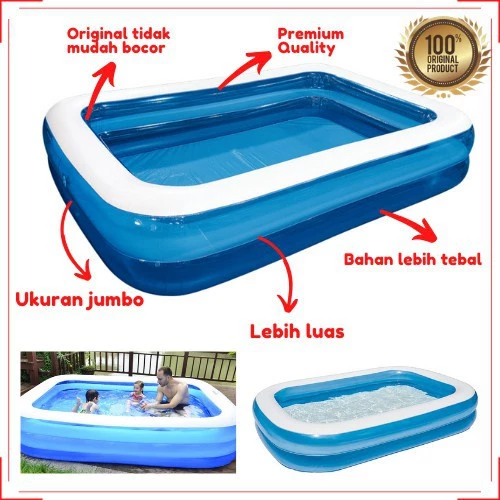 KOLAM RENANG ANAK/KOLAM MANDI BAYI KOTAK 3 SUSUN | AutoStock