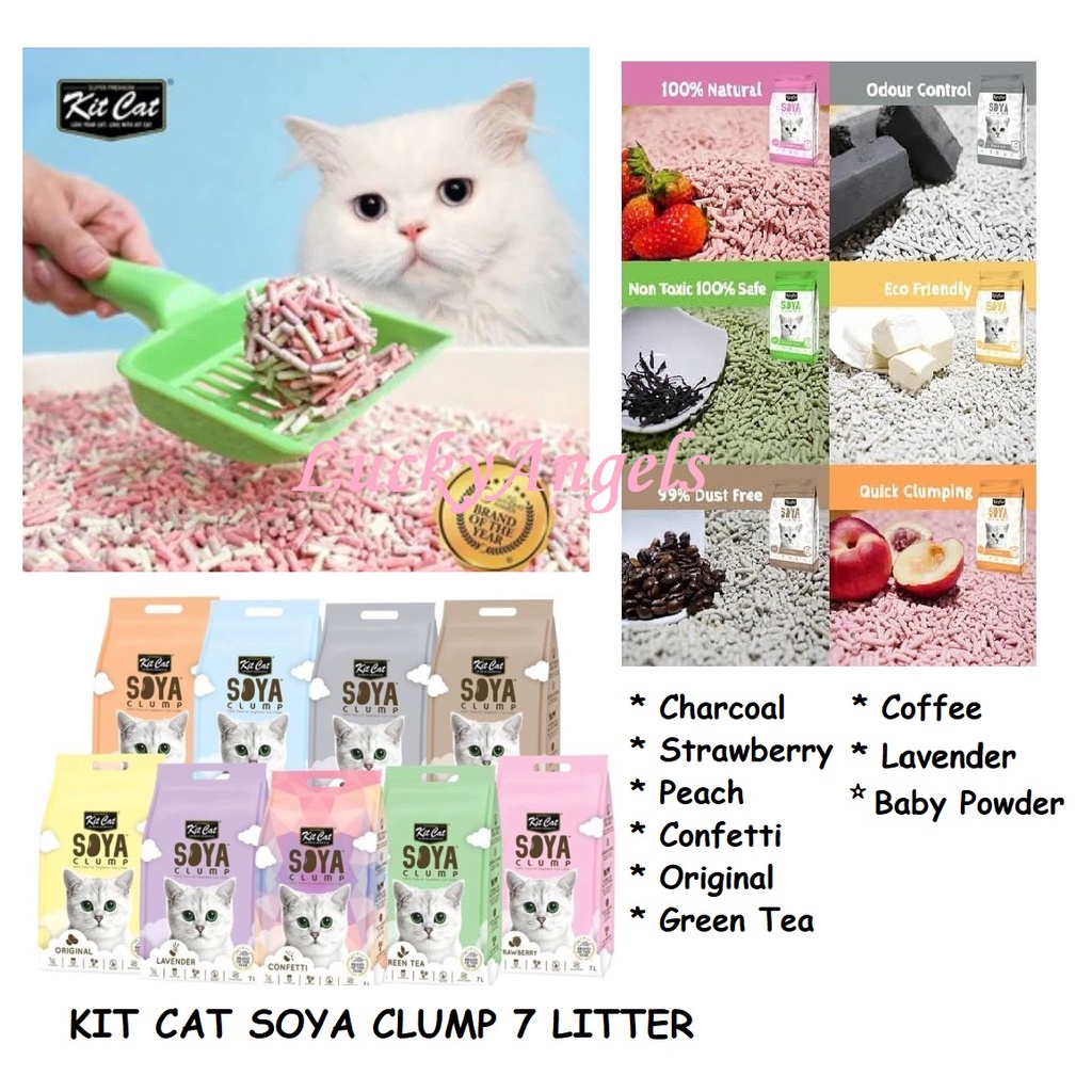 Jual KIT CAT SOYA CLUMP Cat Litter 7 Litter / Pasir Kucing Gumpal / Pasir Tofu Shopee Indonesia