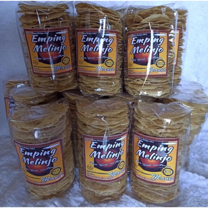 Jual Emping Melinjo Mentah Jumbo Original Manis Gurih Khas Limpung 500