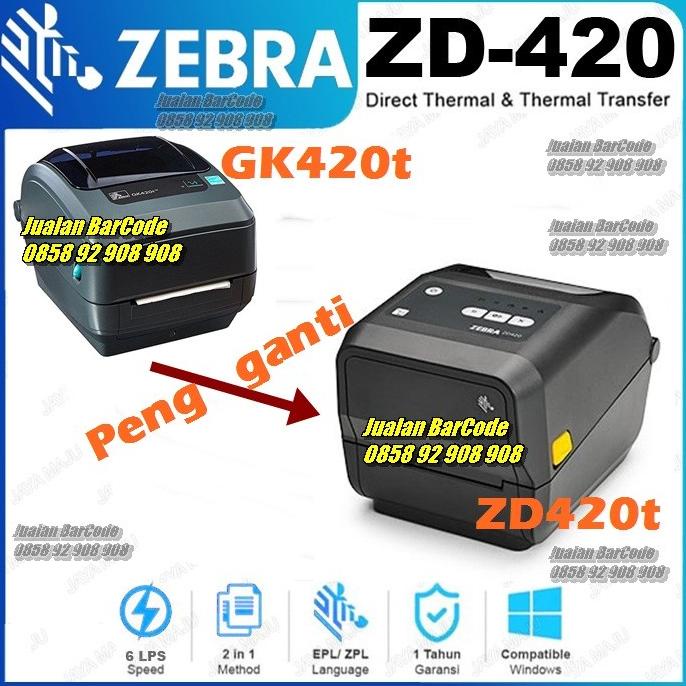Jual GK420T GK 420T GK420T GK420 T ZEBRA PRINTER LABEL BARCODE