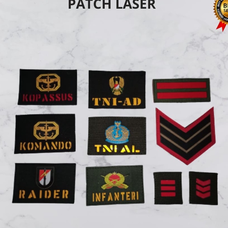 Jual Patch laser cut TNI KOPASSUS patch brimob laser untuk Bodyvest ...