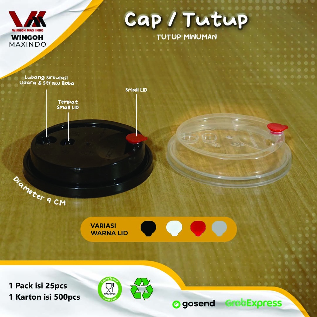 Jual Cap Tutup Cup Gelas Plastik Isi 25pcs Pack Kuat Anti Bocor Shopee Indonesia 4716