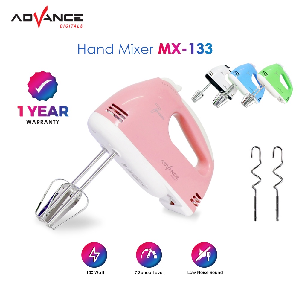 Jual ADVANCE Hand Mixer 7 Speeds 100W MX133 Garansi Resmi Advance 1