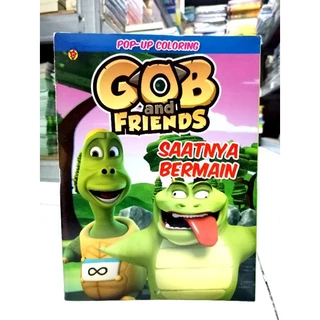 ( PROMO BUKU MURAH ORIGINAL ) BUKU ANAK / GOB AND FRIENDS / POP UP COLORING / MEWARNAI ANAK