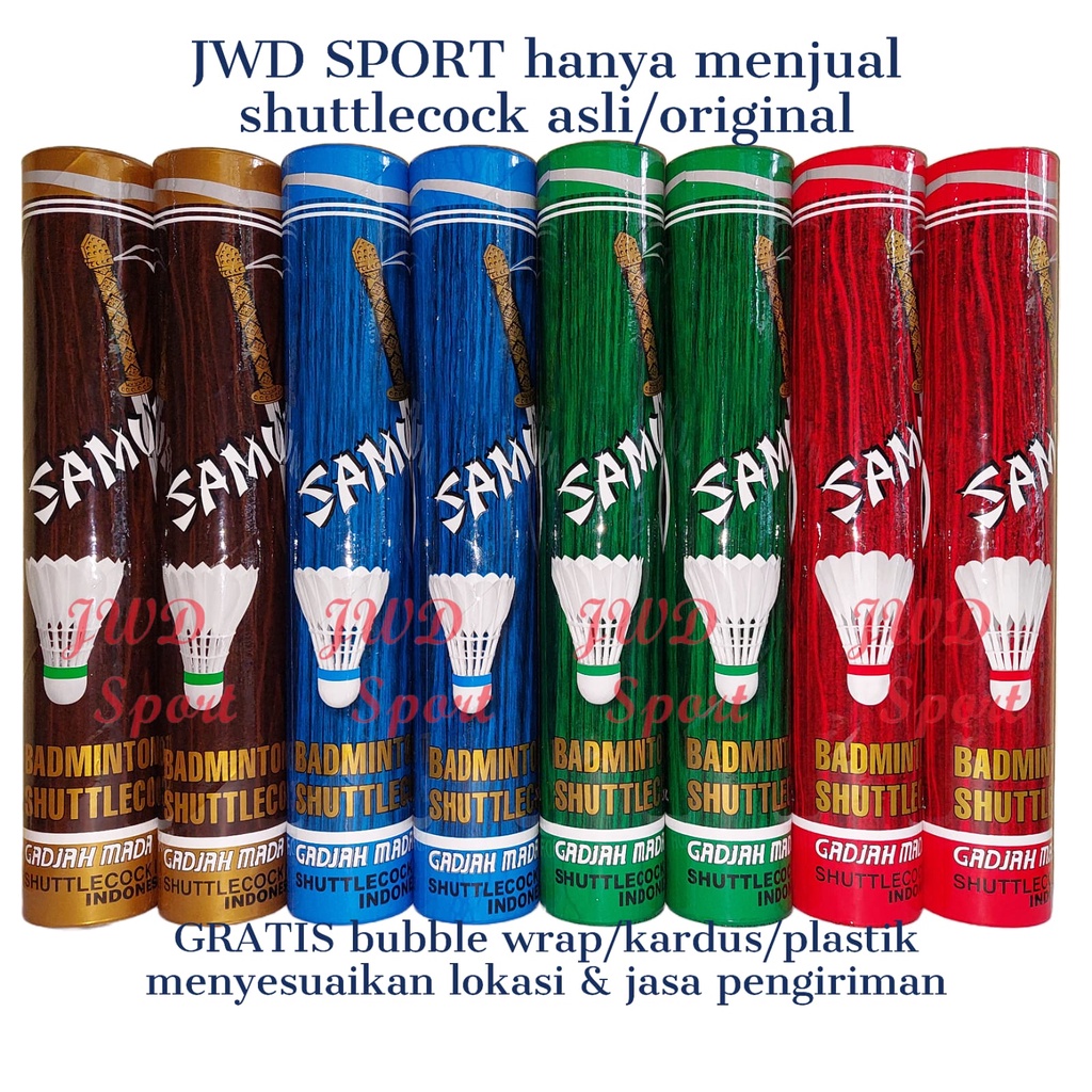 Jual Shuttlecock Samurai Original Isi 12 Per Slop Kok Badminton ...