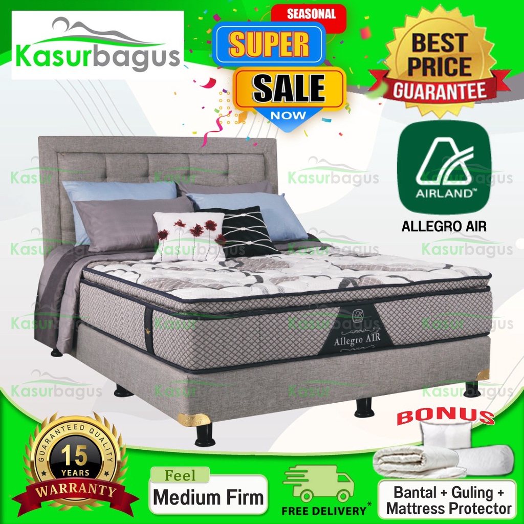 Jual Airland Kasur Springbed Allegro Air Full Set 140x200 Shopee