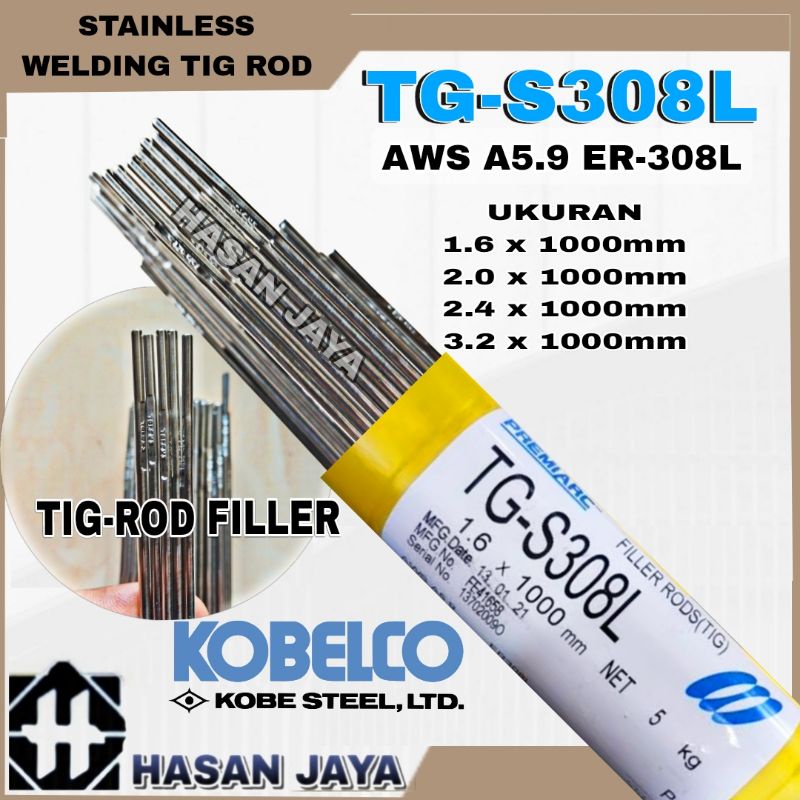 Jual Kawat Las Tig Rod Filler Stainless Kobe Tg S Nikko Steel Nsn