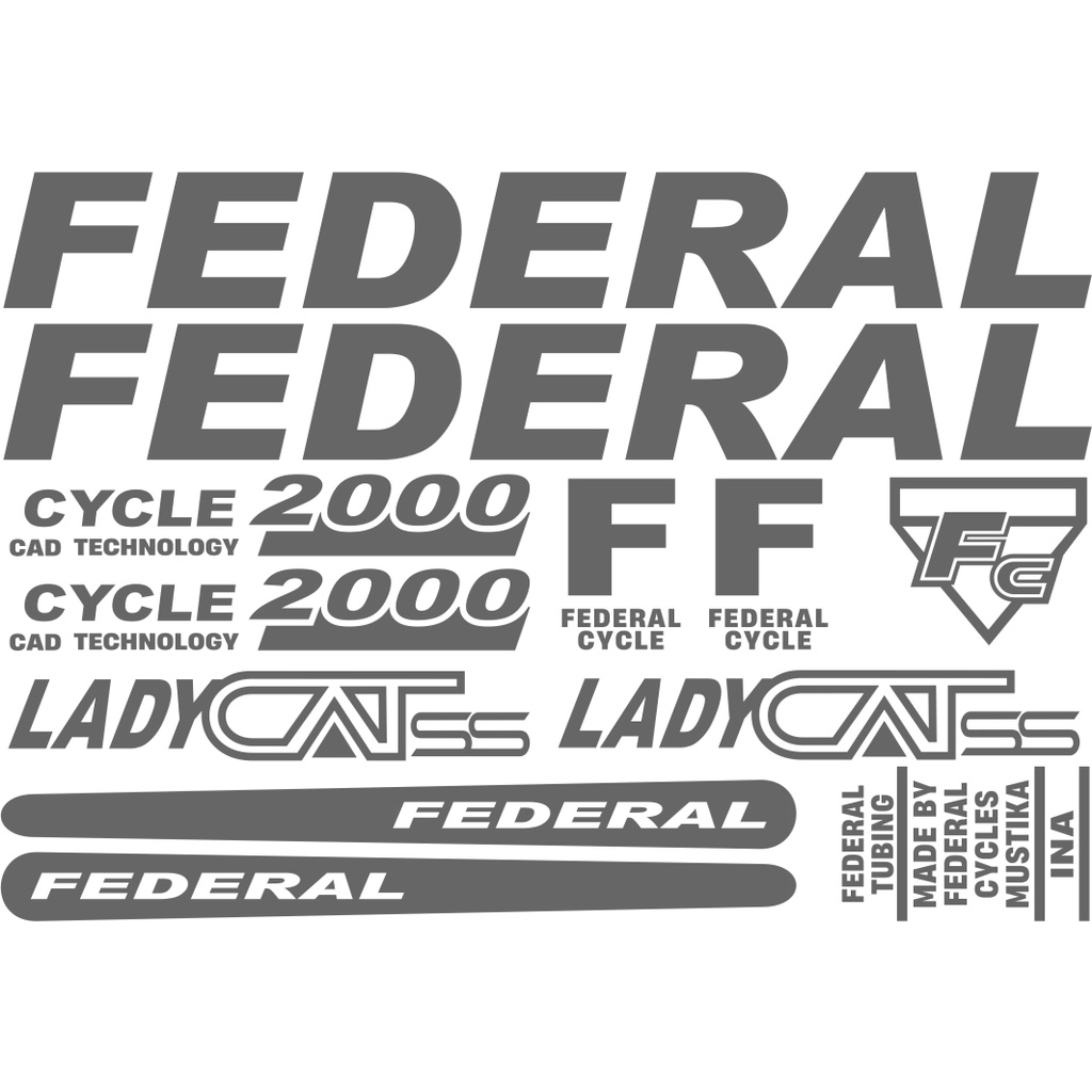 Jual cutting sticker stiker sepeda federal ladycat | Shopee Indonesia