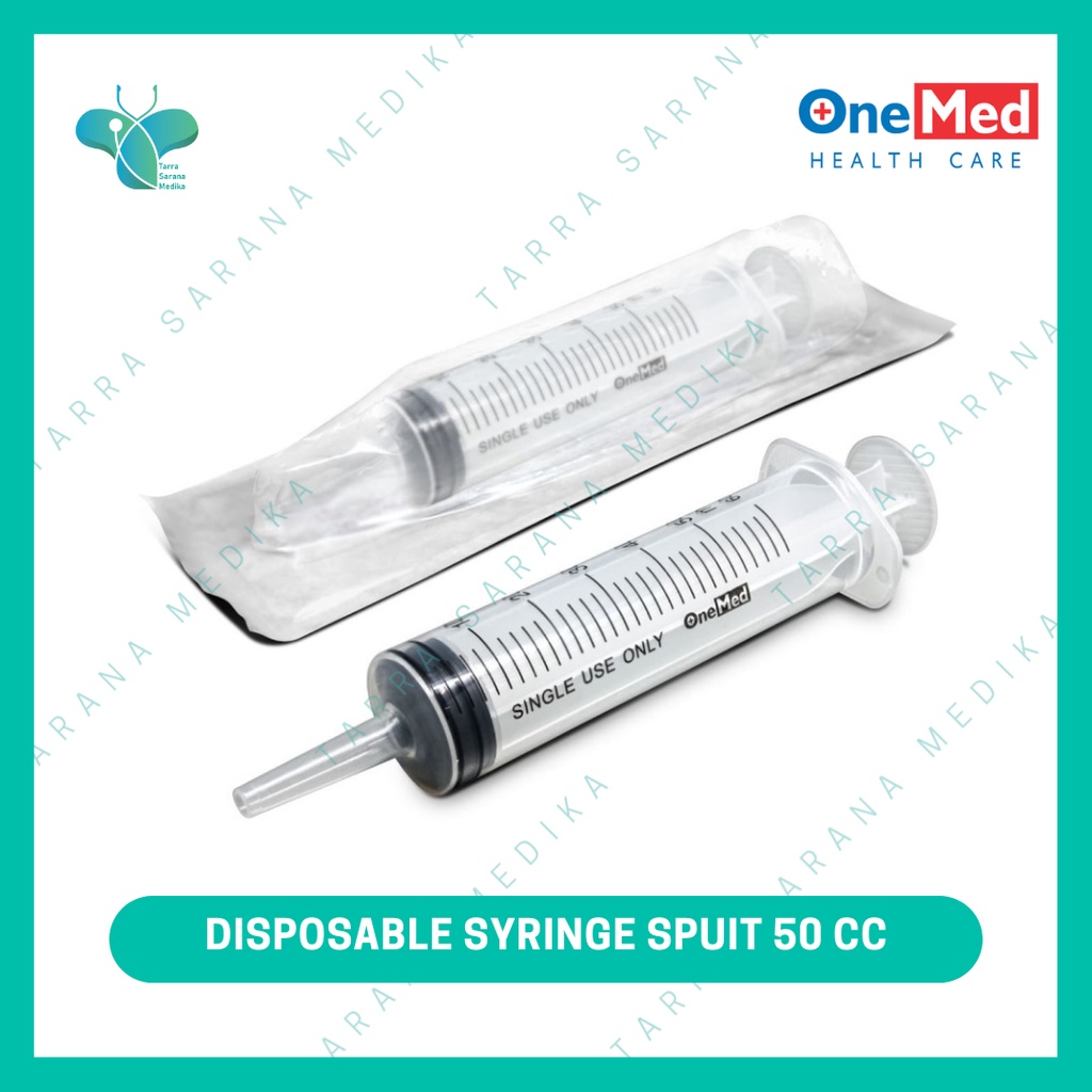 Jual OneMed / Cosmomed Disposable Syringe Spuit Catheter Tip 50cc ...