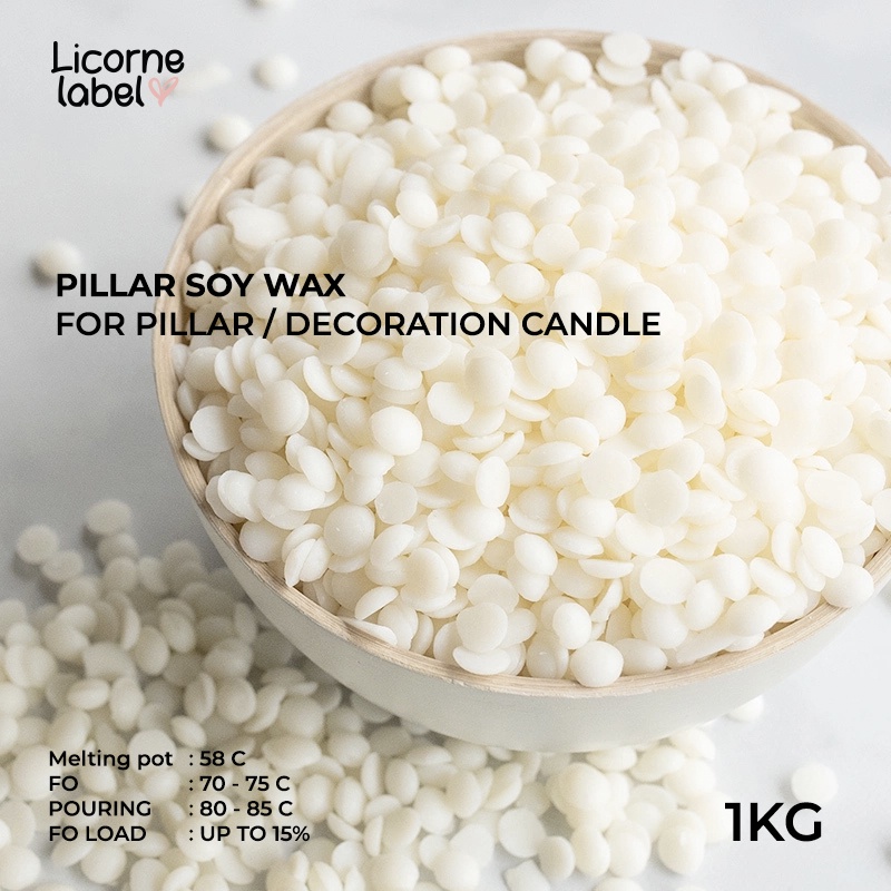Jual EM Pillar Soy Wax Pellet 1 kg Pillar & Decoration Candle Lilin
