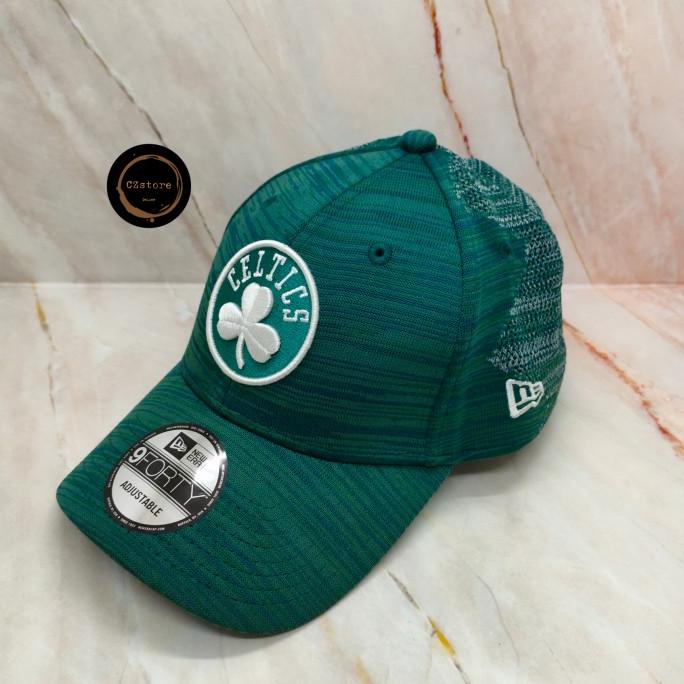New Era 9Forty Adjustable Cap Boston Celtics – Grau, Gebogenes Schild, Verstellbar (Snapback)