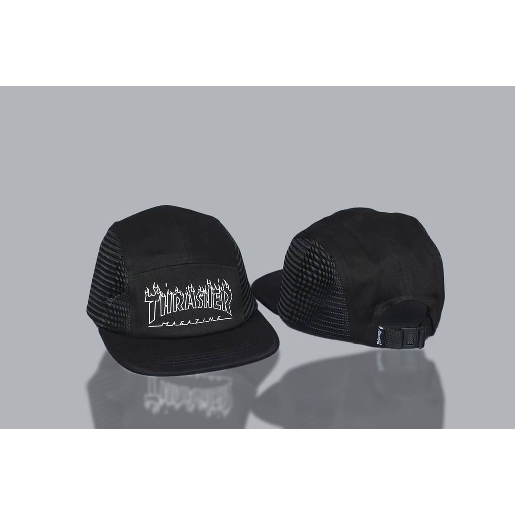 Jual TOPI THRASHER FLAME TRUCKER FIVE PANEL - TOPI 5 PANEL | Shopee ...