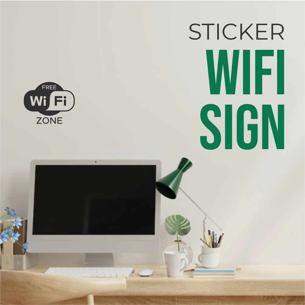 Jual Wall Sticker Stiker Dinding Sign Wifi | Shopee Indonesia