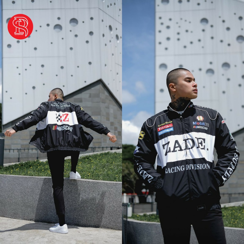 Jual NASCAR JACKET RACING HITAM PUTIH - JACKET TURING -JACKET MOTOR ...