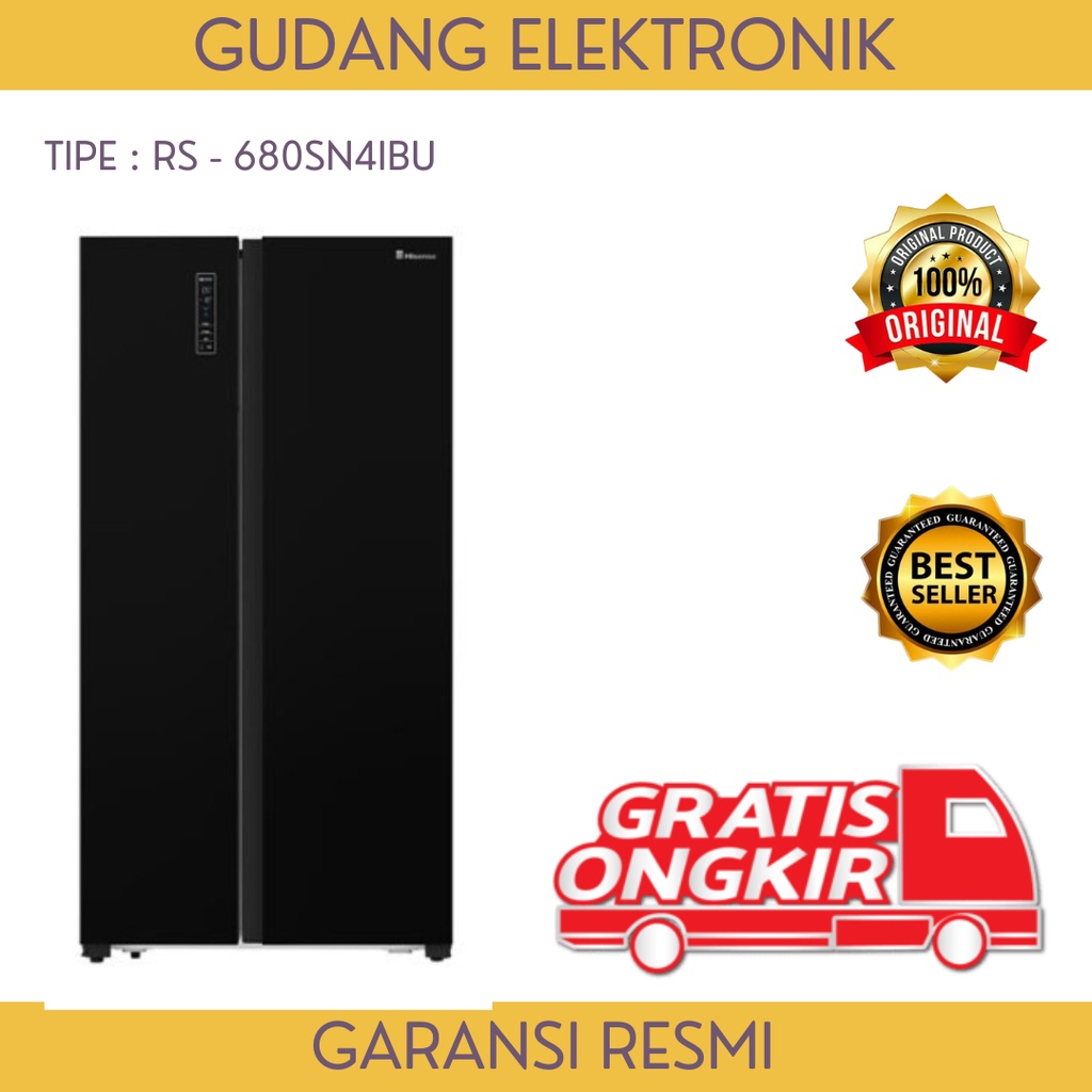 Jual Kulkas Side By Side Hisense Pintu Rs Sn Ibu L Gratis Ongkir Serang Kota