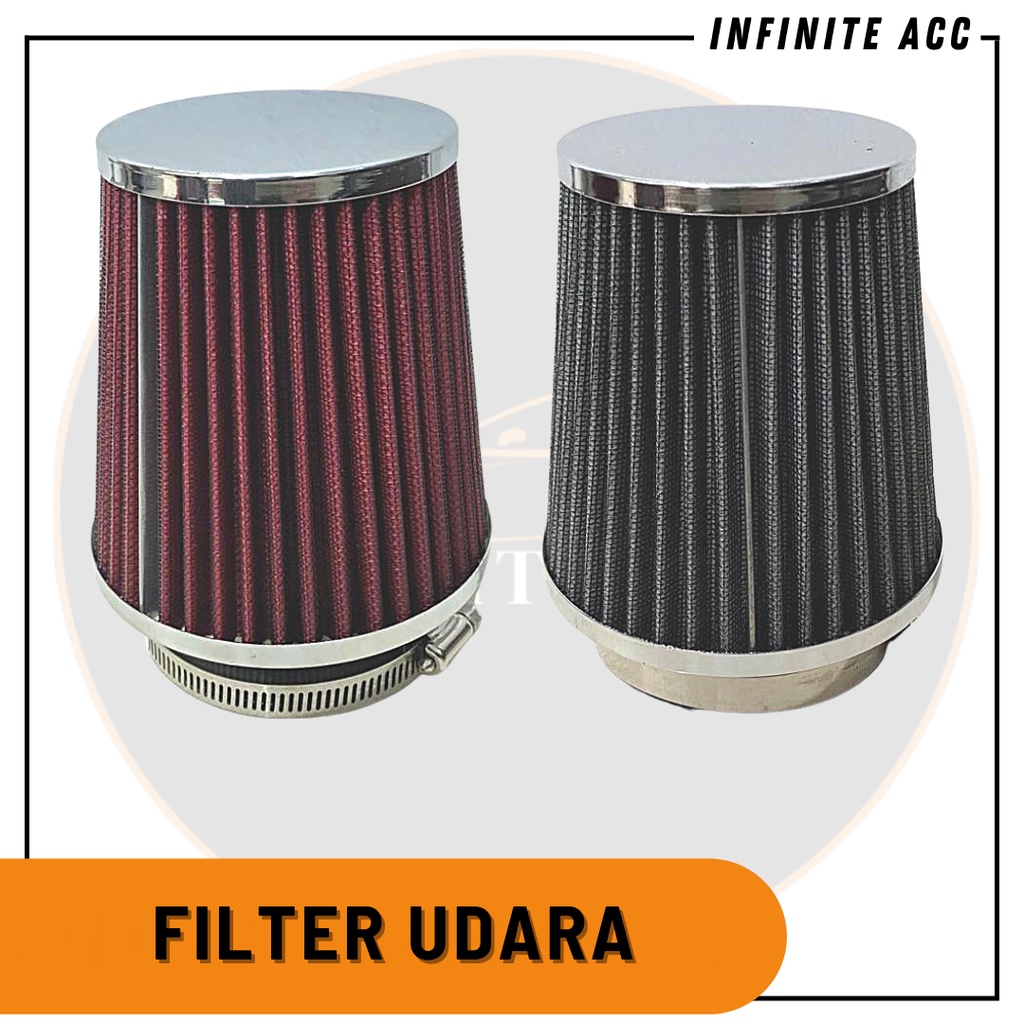 Jual Filter Udara Racing 3inch Merah dan Abu-abu Modifikasi Mobil ...