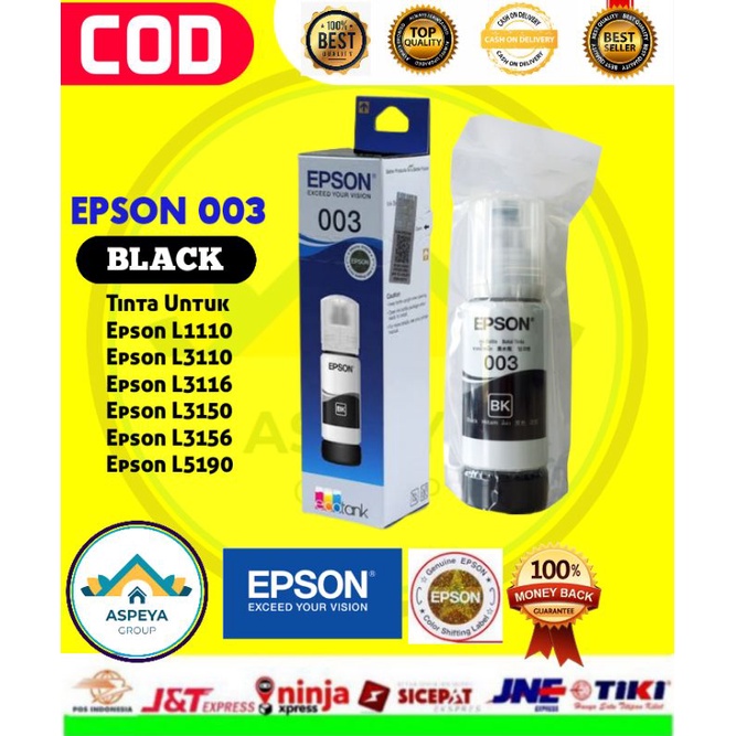Jual TINTA EPSON 003 ASLI ORIGINAL MURAH PROMO L3110 L3150 L5190